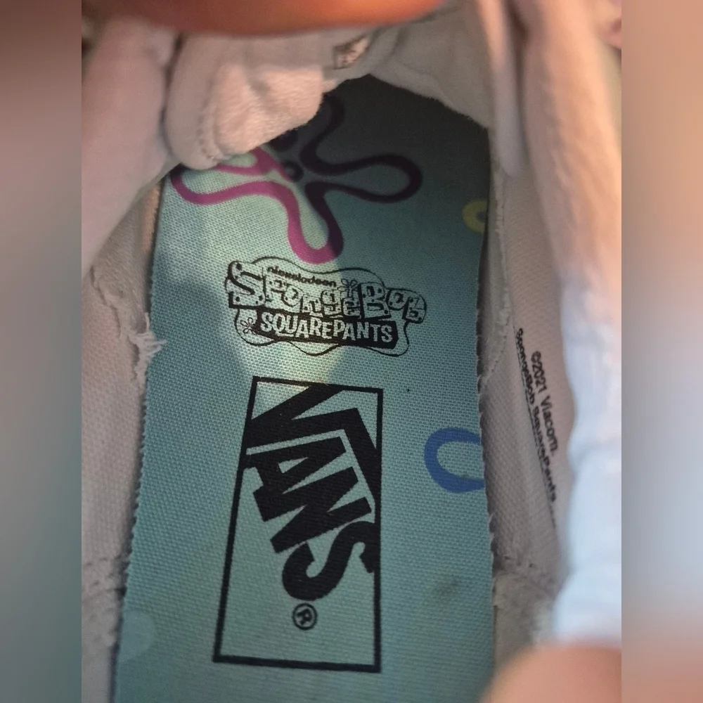 Vans Aqua and White Women's Sneakers